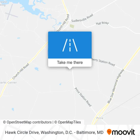Hawk Circle Drive map