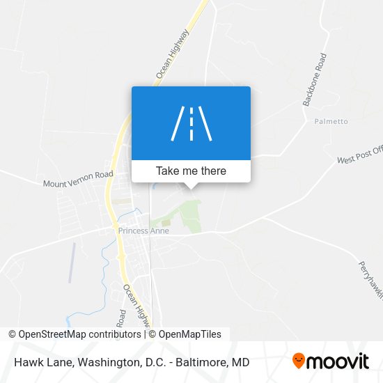 Hawk Lane map