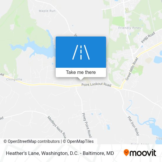 Heather's Lane map
