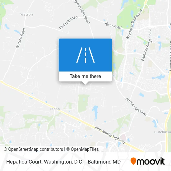 Hepatica Court map