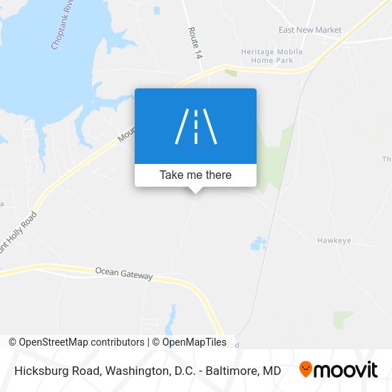 Hicksburg Road map
