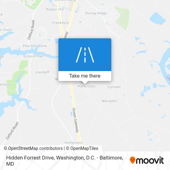 Hidden Forrest Drive map