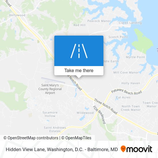 Hidden View Lane map