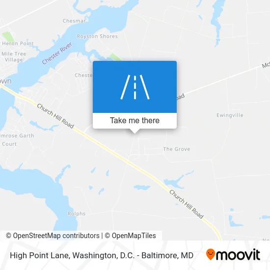 High Point Lane map