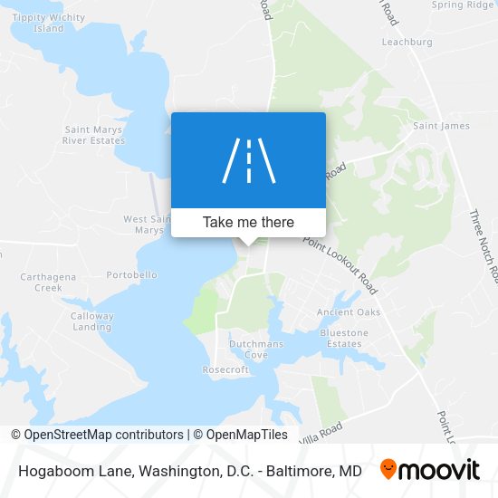 Hogaboom Lane map