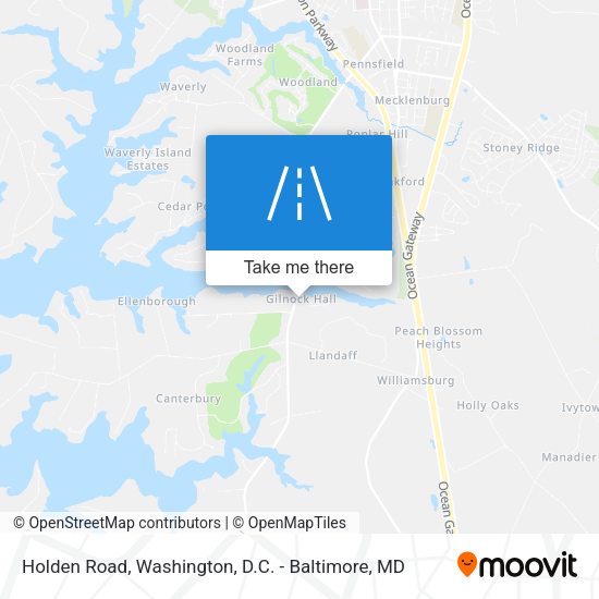 Holden Road map