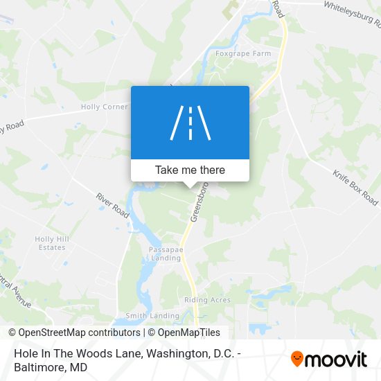 Hole In The Woods Lane map