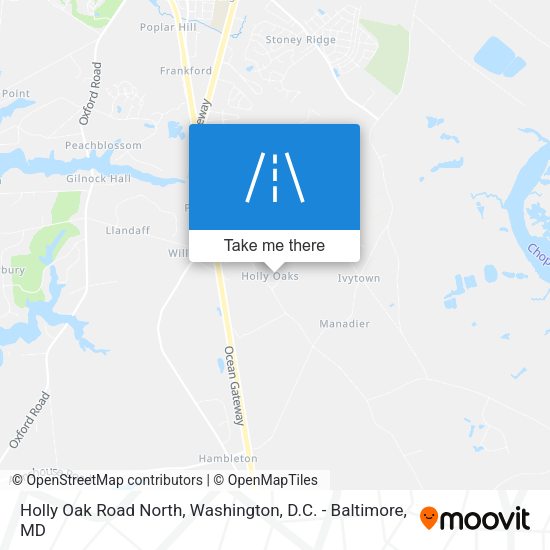 Holly Oak Road North map