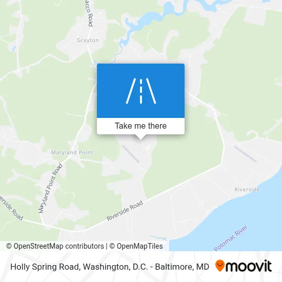 Holly Spring Road map