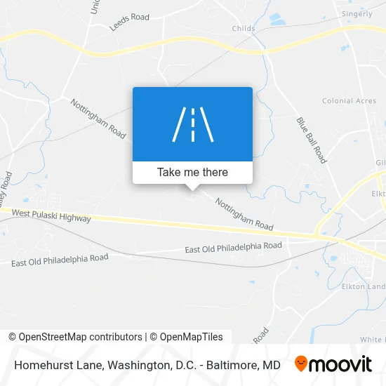 Homehurst Lane map