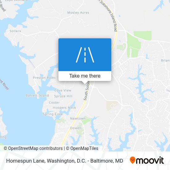 Homespun Lane map