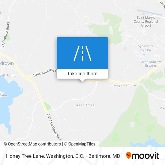 Honey Tree Lane map