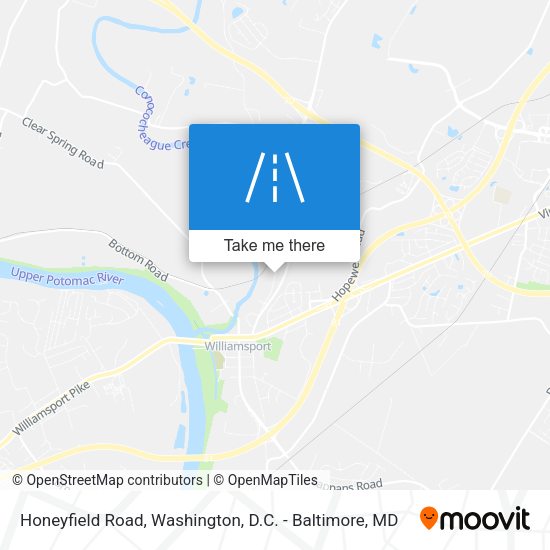 Honeyfield Road map