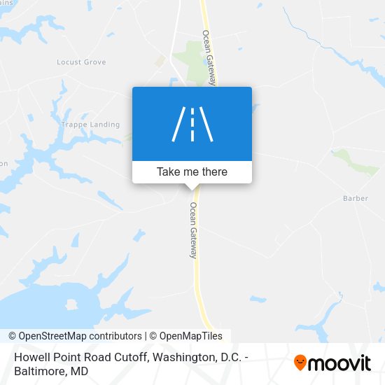 Mapa de Howell Point Road Cutoff