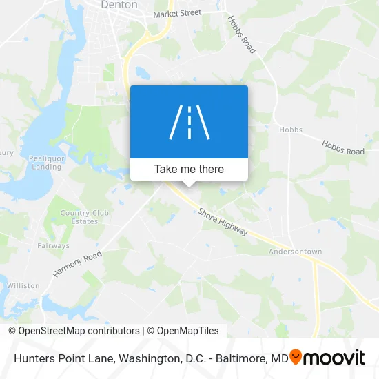 Hunters Point Lane map