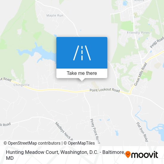 Hunting Meadow Court map
