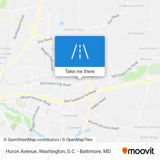 Mapa de Huron Avenue
