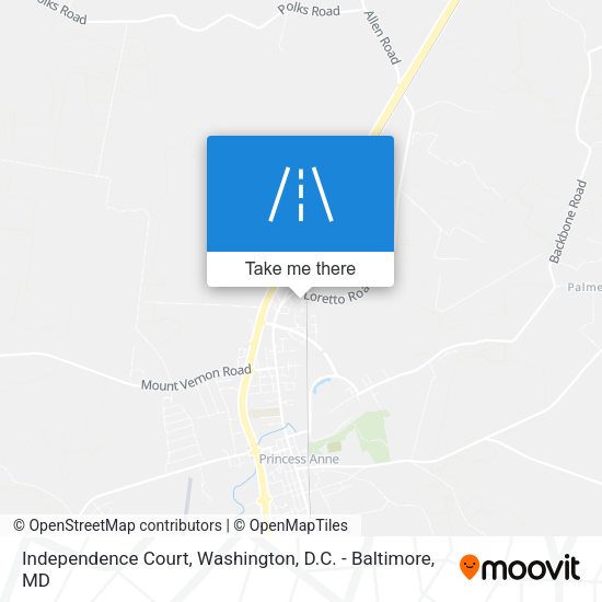 Mapa de Independence Court