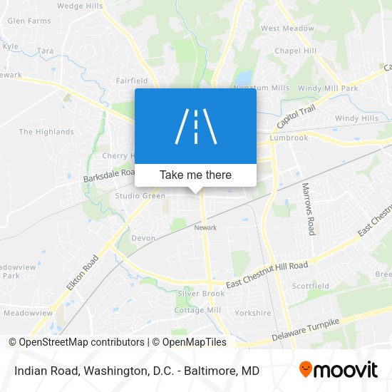 Mapa de Indian Road