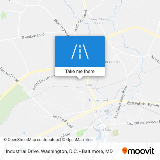 Industrial Drive map