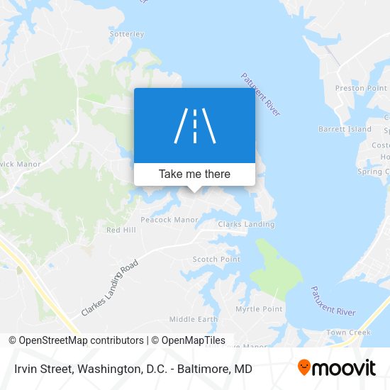 Mapa de Irvin Street