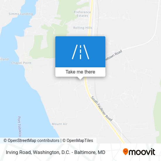 Irving Road map
