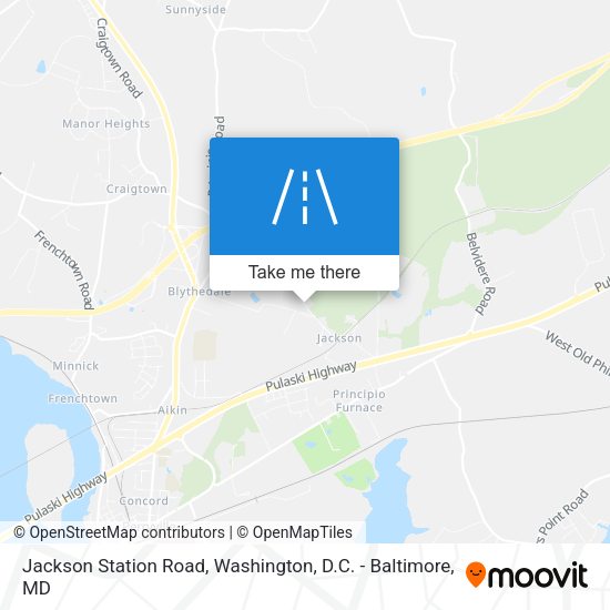 Jackson Station Road map