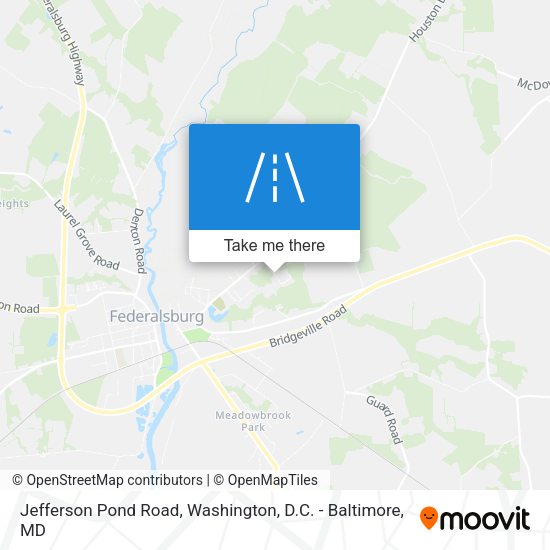 Jefferson Pond Road map