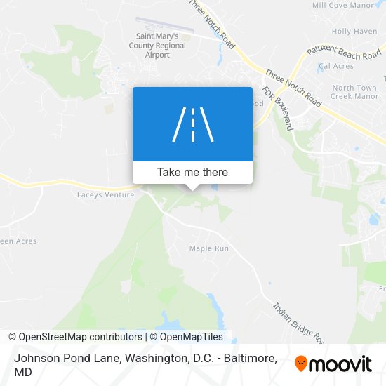 Johnson Pond Lane map