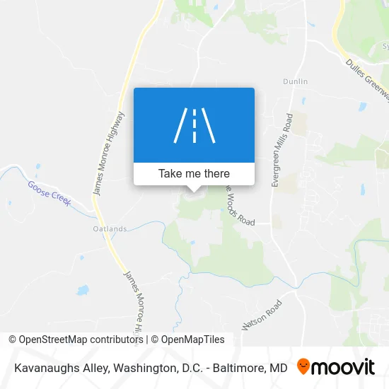 Kavanaughs Alley map