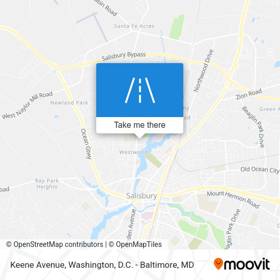 Mapa de Keene Avenue