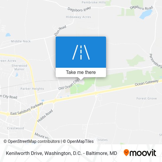 Kenilworth Drive map