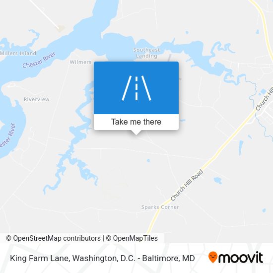 King Farm Lane map