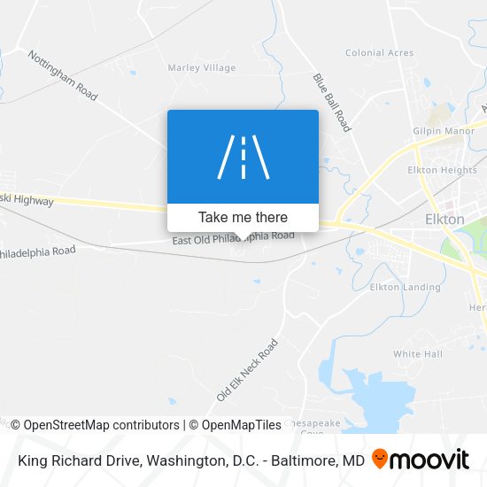 King Richard Drive map