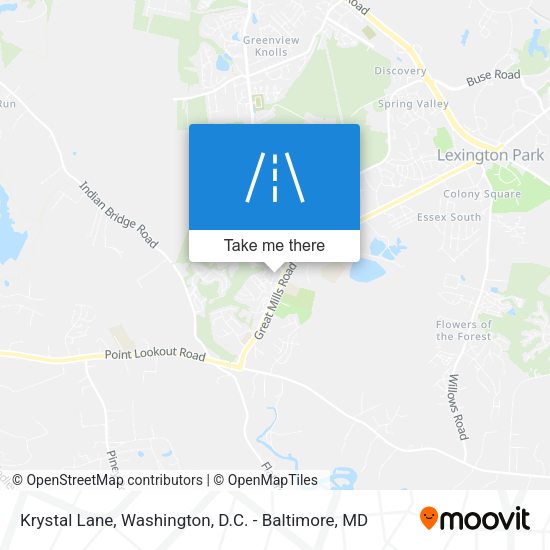 Krystal Lane map