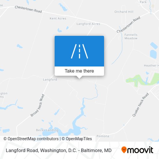 Langford Road map