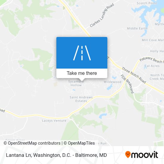 Lantana Ln map
