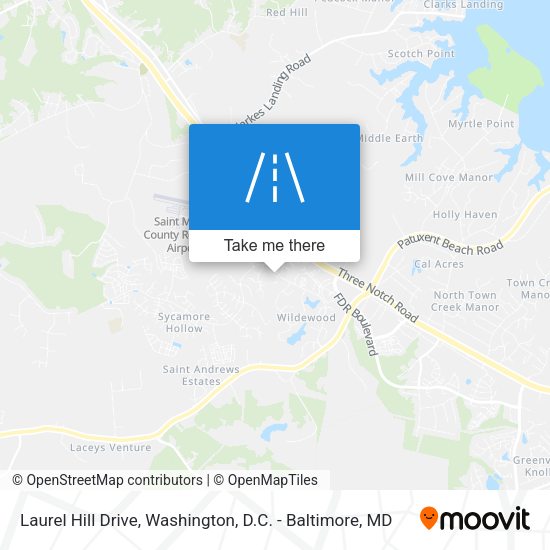 Mapa de Laurel Hill Drive