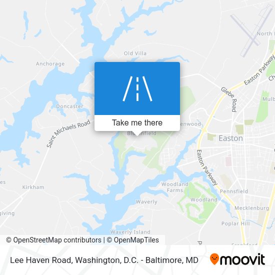 Lee Haven Road map