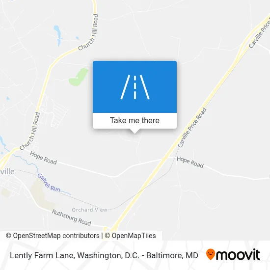 Lently Farm Lane map