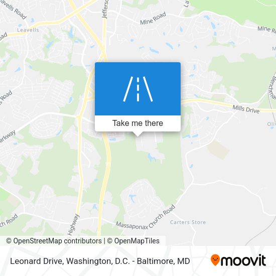 Leonard Drive map