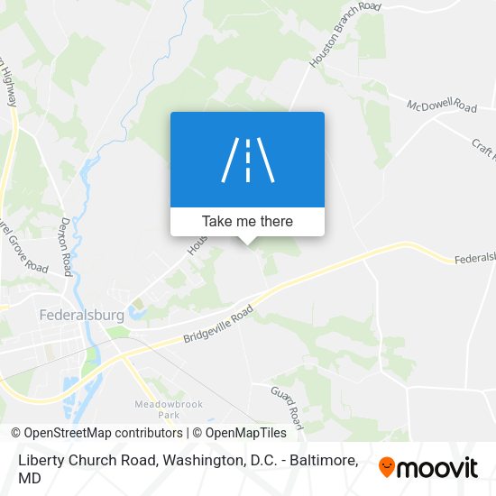 Liberty Church Road map