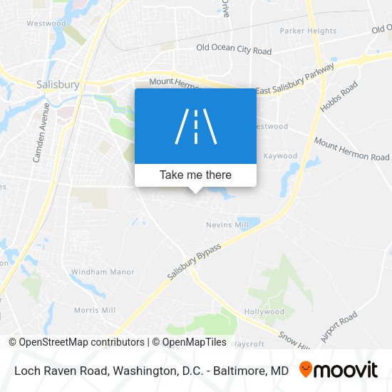 Mapa de Loch Raven Road