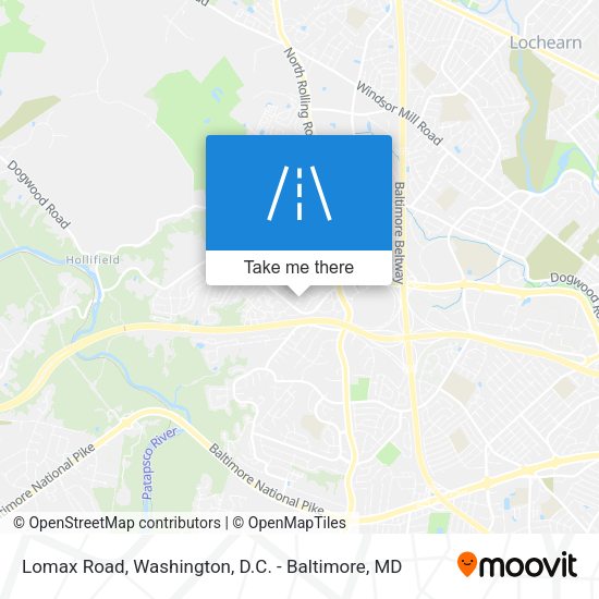 Lomax Road map