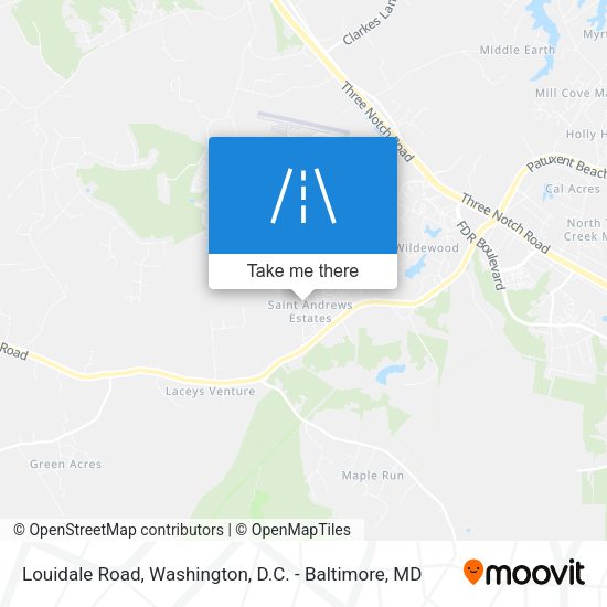 Mapa de Louidale Road