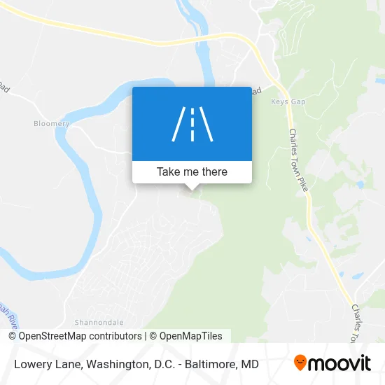 Lowery Lane map
