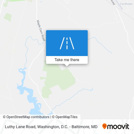 Luthy Lane Road map