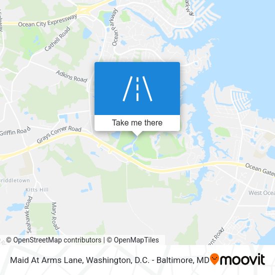 Maid At Arms Lane map