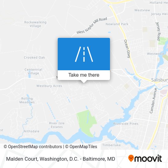Malden Court map