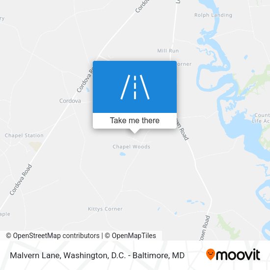 Mapa de Malvern Lane